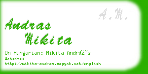 andras mikita business card